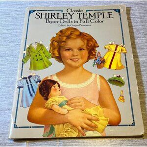 Vintage Classic Shirley Temple Paper Dolls Uncut 32 Pages 1986 9x12